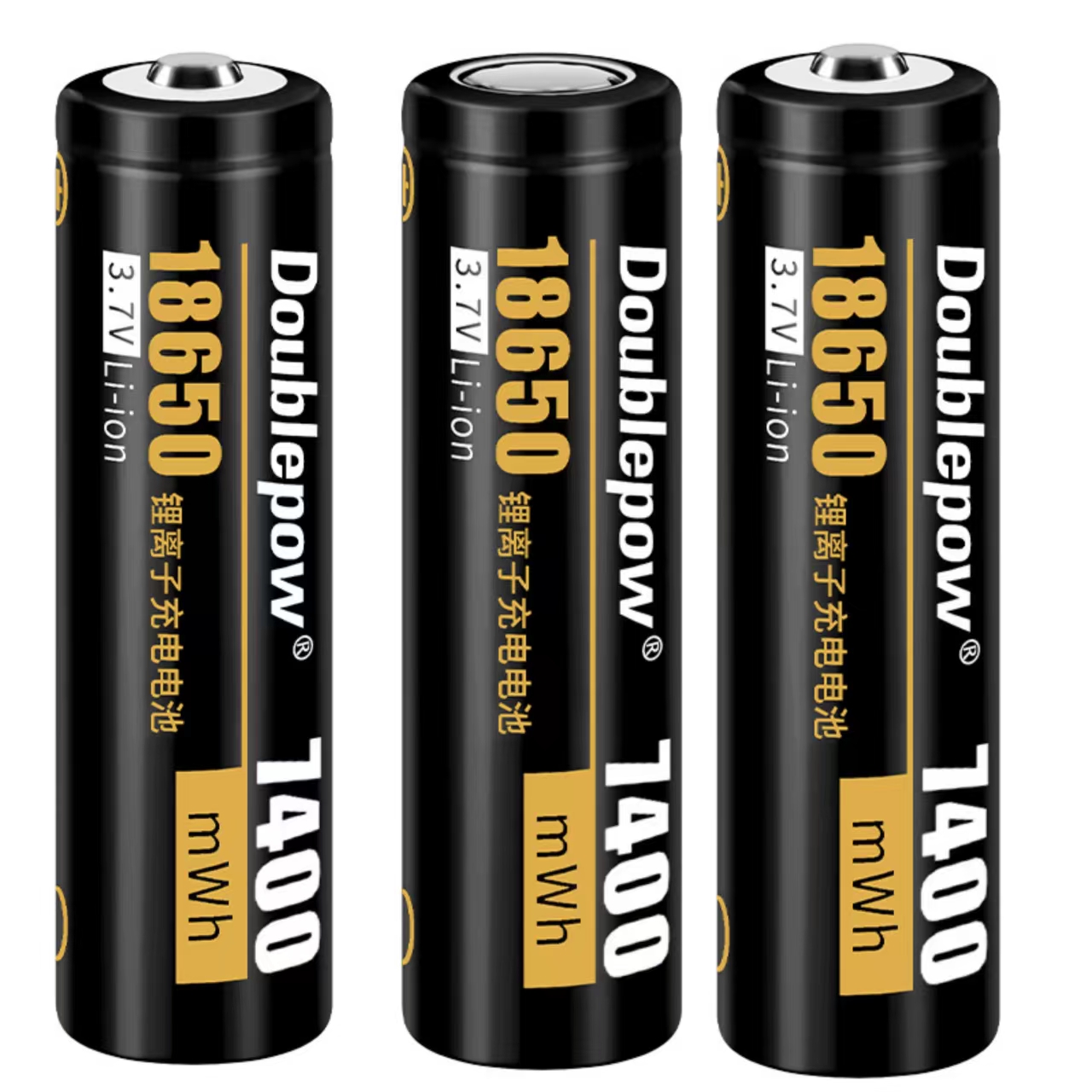 Vape Battery 18650 - 3 Stück/Set 18650 Lithium-Ionen Wiederaufladbare Batterie