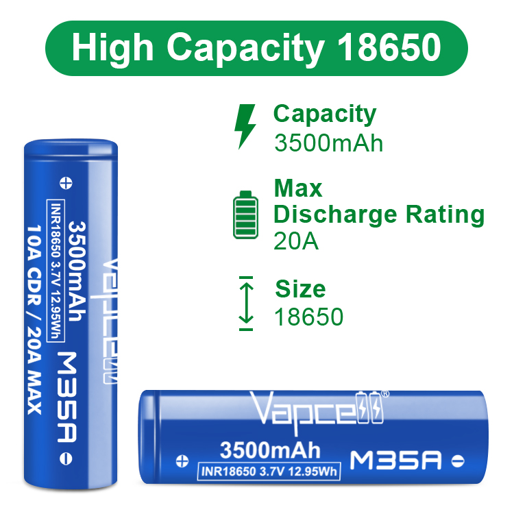 Original Vapcell M35A 18650 M3 – Vape Battery 18650 Bewertung und Preis