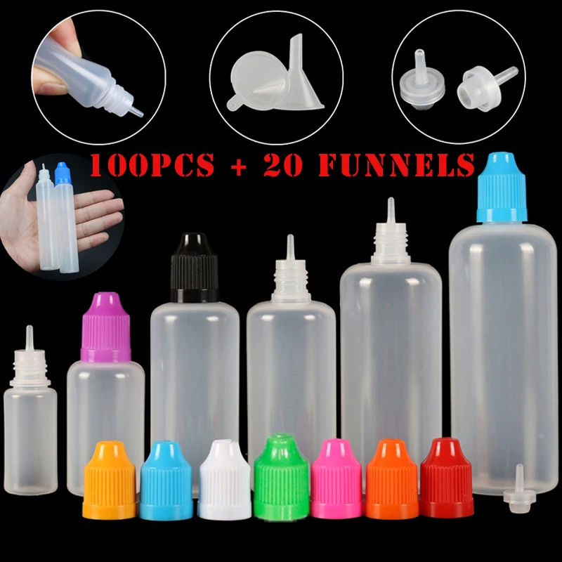 100 stücke 3/5/10/15/20/30/50/ – Juice Bottle Dropper Bewertung und Preis